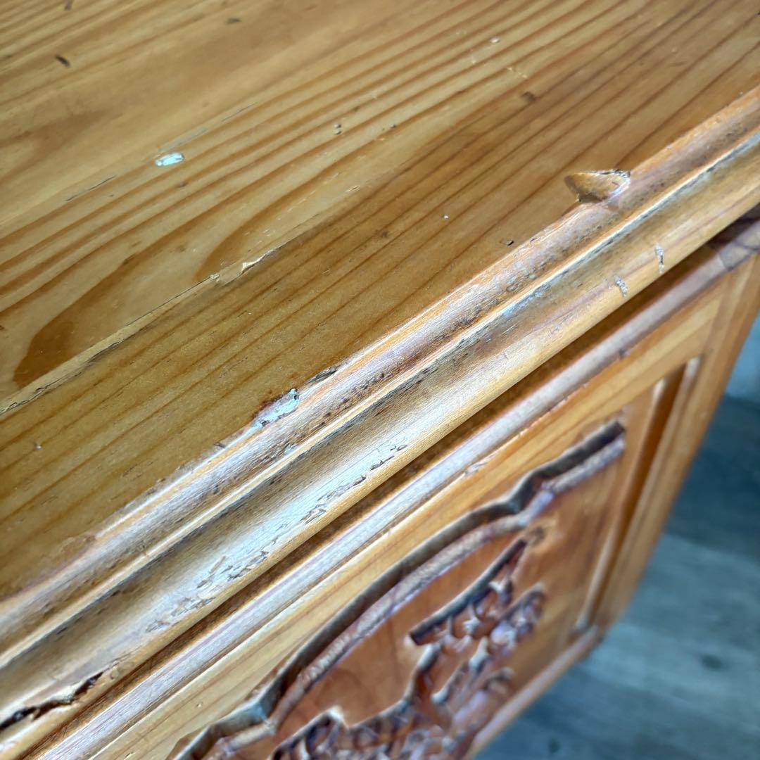 ヴィンテージ ミニキャビネット　サイドテーブル　スペイン　オイルフィニッシュ