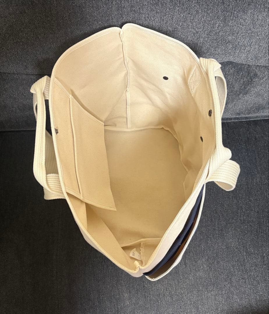 ラフ&スウェル ゴルフトートバッグ アイボリー大きいサイズ