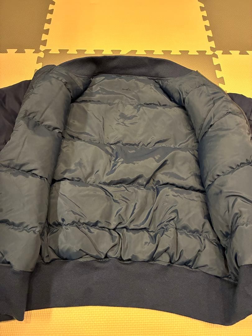 ALPHA MA1 中綿ダウン ミリタリージャケット ネイビー L