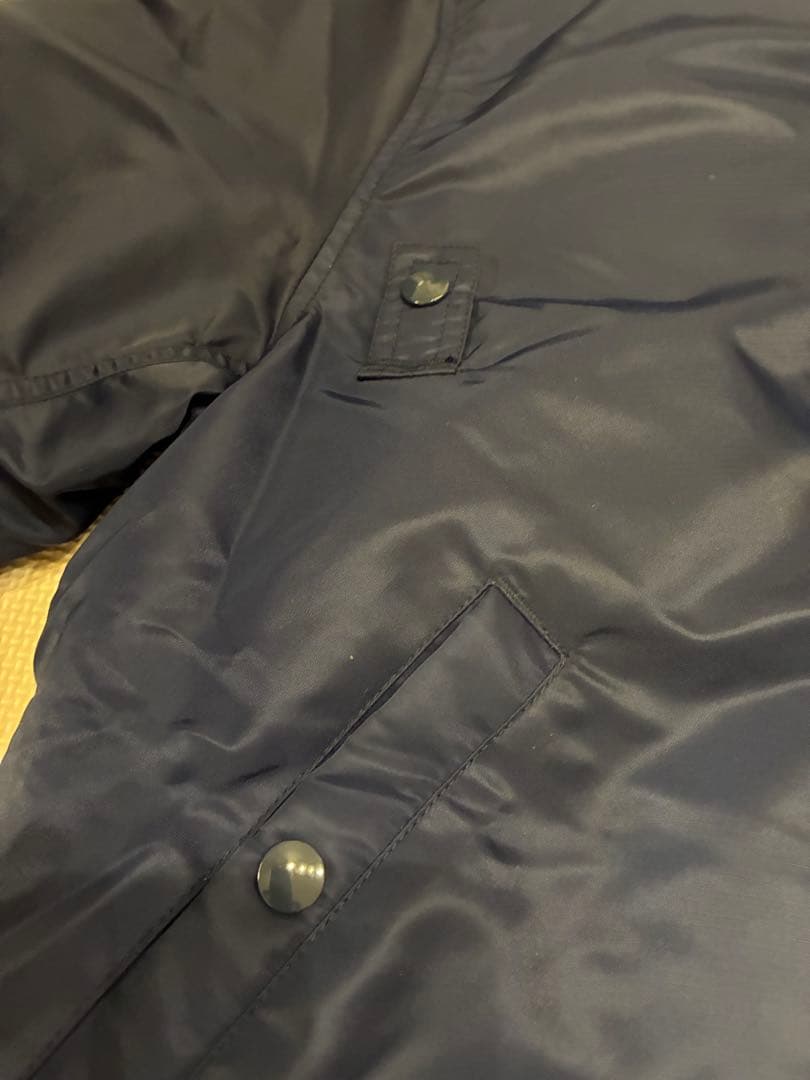 ALPHA MA1 中綿ダウン ミリタリージャケット ネイビー L