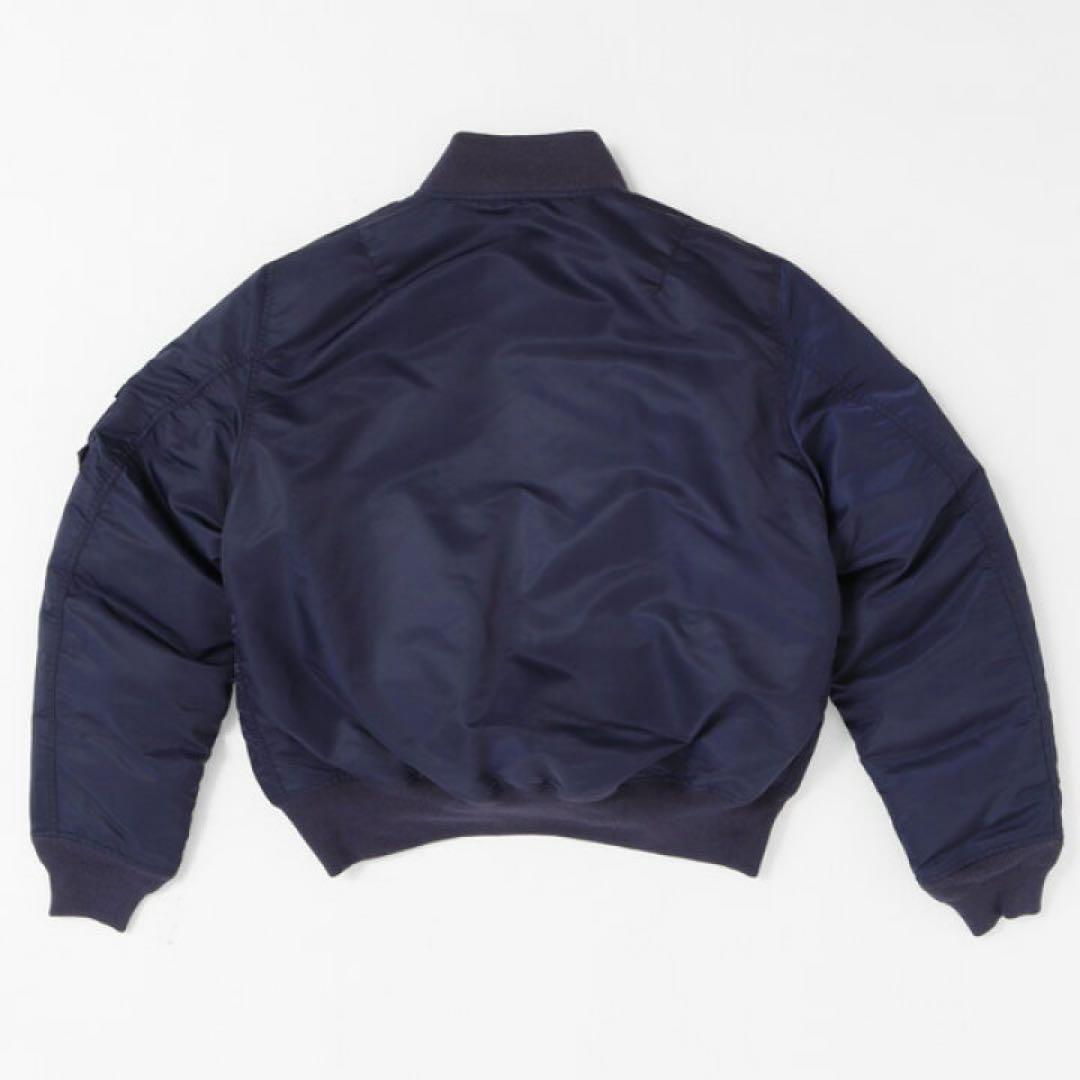 ALPHA MA1 中綿ダウン ミリタリージャケット ネイビー L