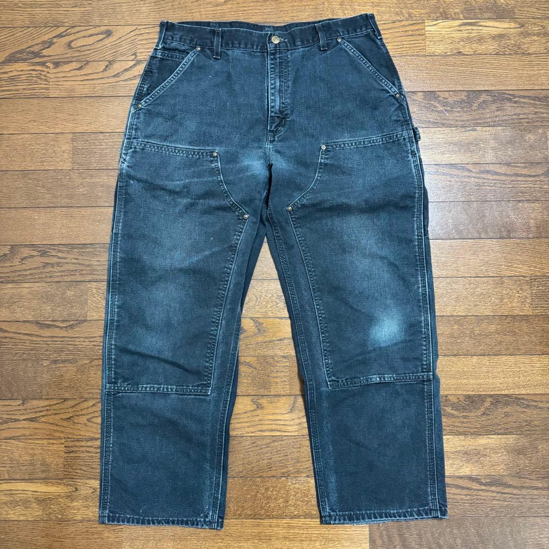に*る様 希少 carhartt カーハート ダブルニー ペインター パンツ ブ