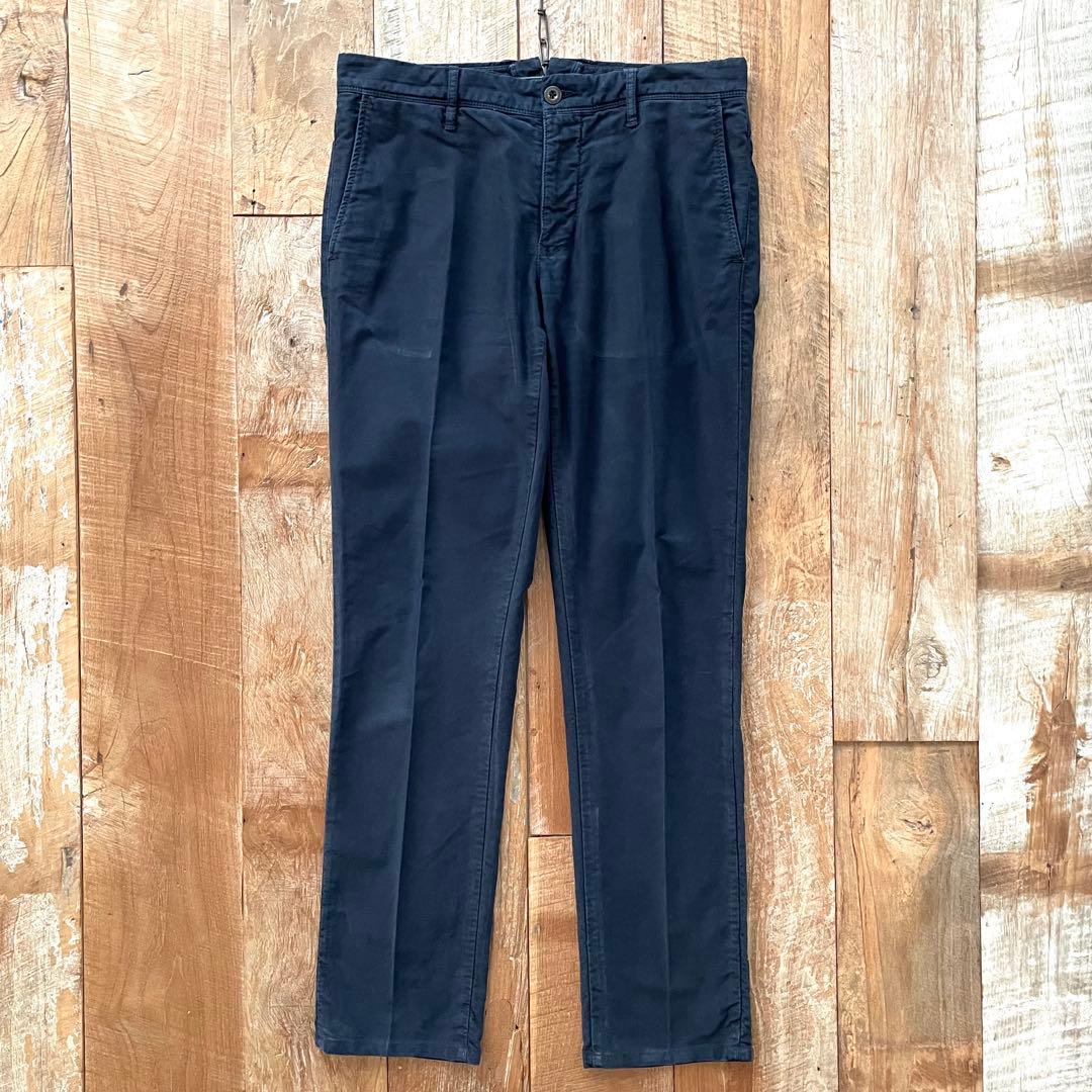 【極美品】INCOTEX SLACKS テーパード コットン スラックス パンツ