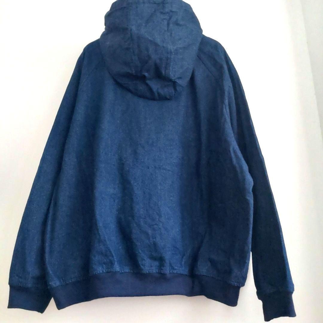 美品】完売品 アンティカantiqua デニムプルオーバー ビッグポケットパーカ