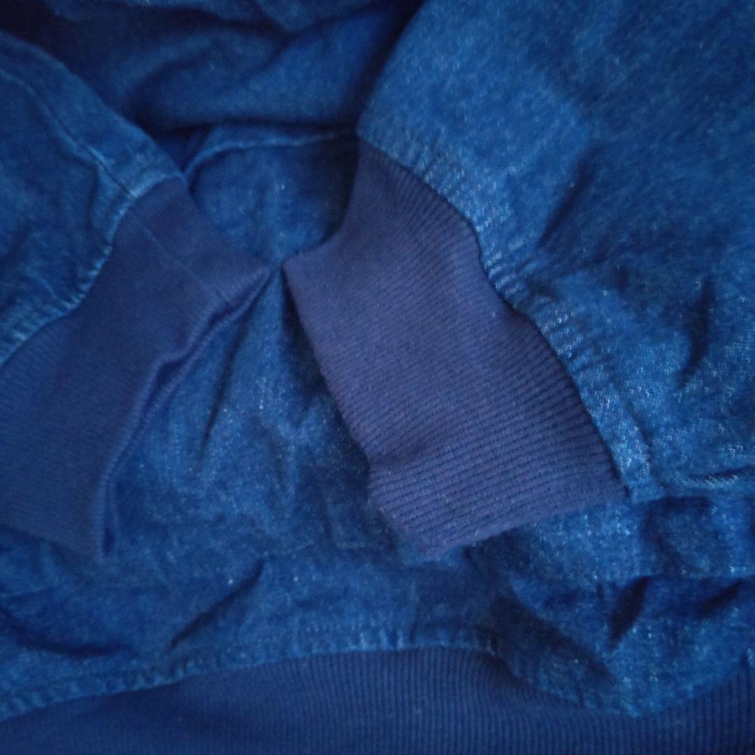 美品】完売品 アンティカantiqua デニムプルオーバー ビッグポケットパーカ