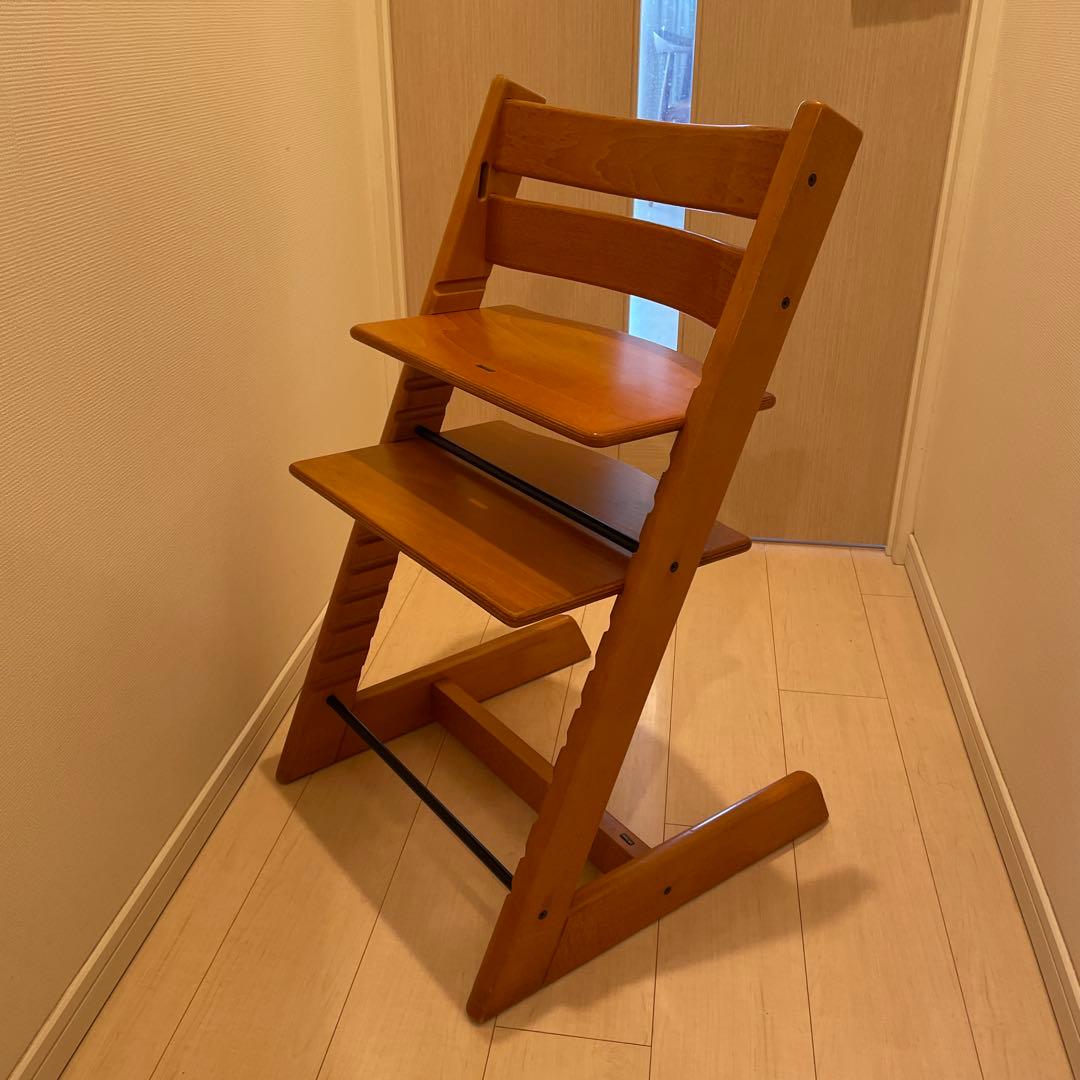 ストッケ　トリップトラップ　茶　ナチュラル