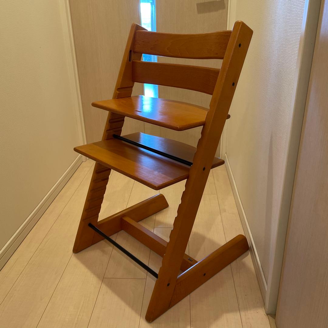 ストッケ　トリップトラップ　茶　ナチュラル