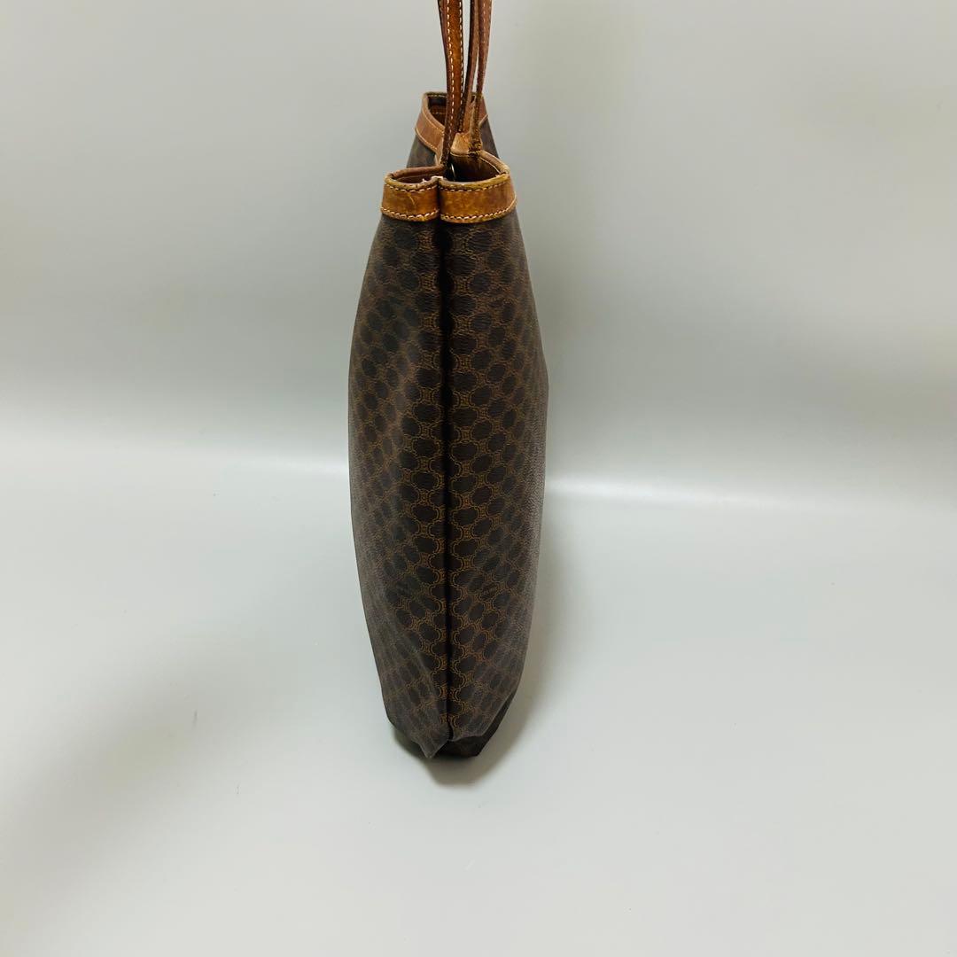 CELINE セリーヌ マカダム柄 PVC×レザー トートバッグ 肩掛け◎