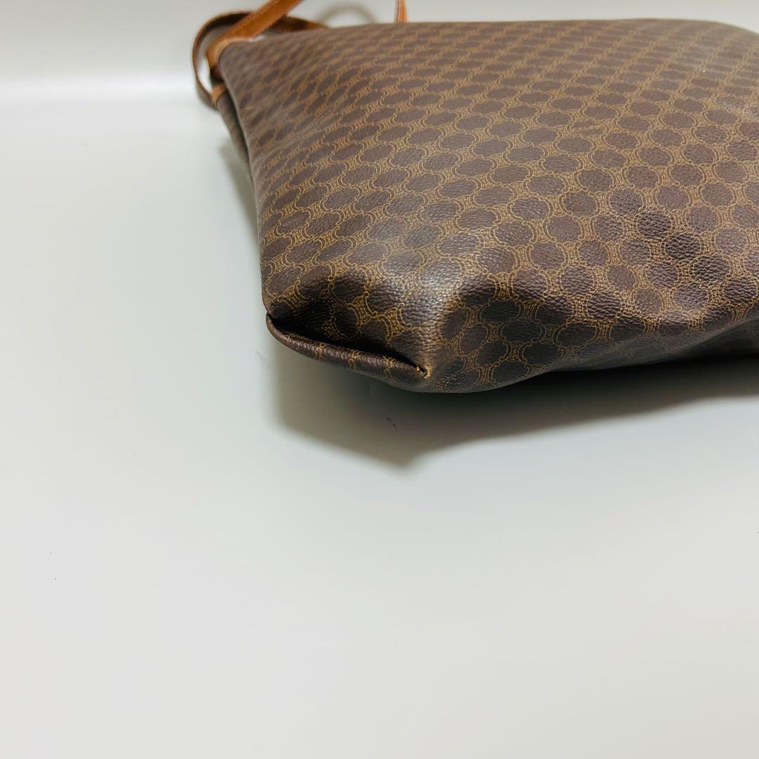 CELINE セリーヌ マカダム柄 PVC×レザー トートバッグ 肩掛け◎