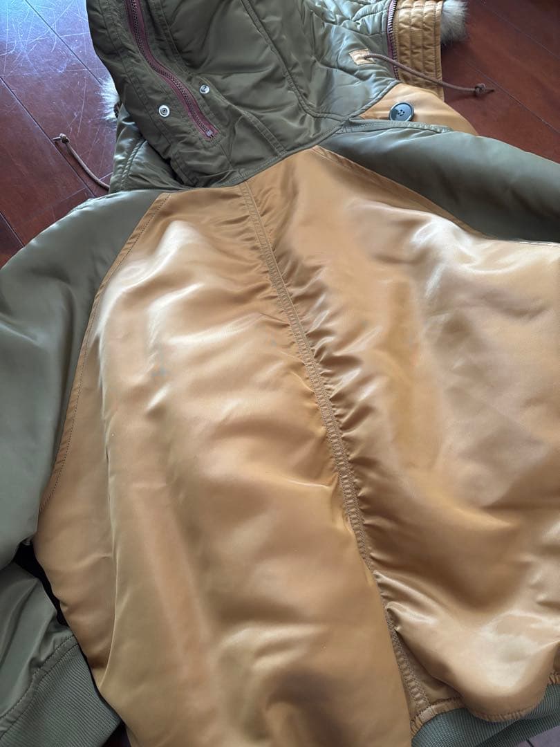 gotohollywood ミリタリーサテンフライトジャケット