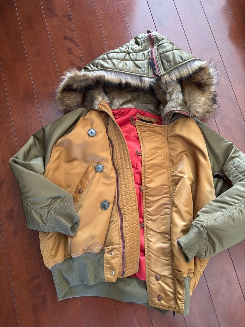 gotohollywood ミリタリーサテンフライトジャケット