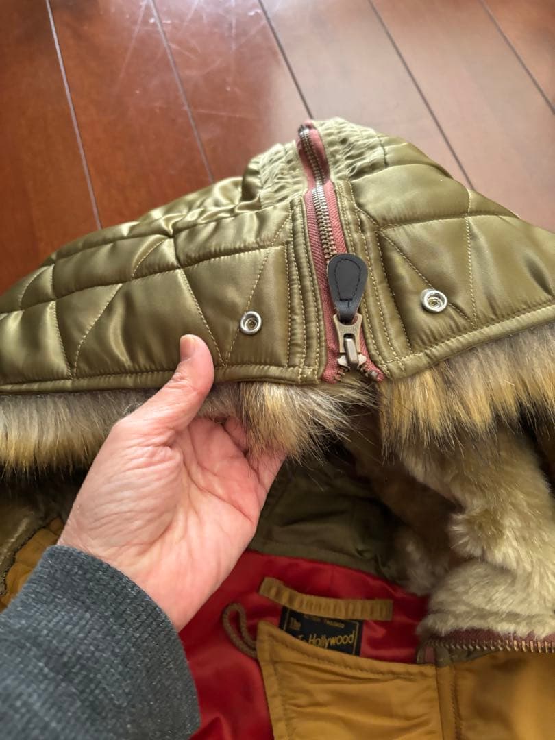 gotohollywood ミリタリーサテンフライトジャケット