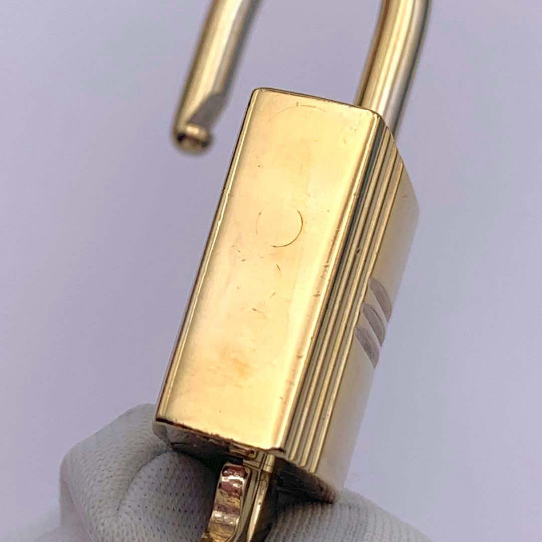 HERMES エルメス カデナ 104番 ゴールド 24Kメッキ 鍵付き 南京錠