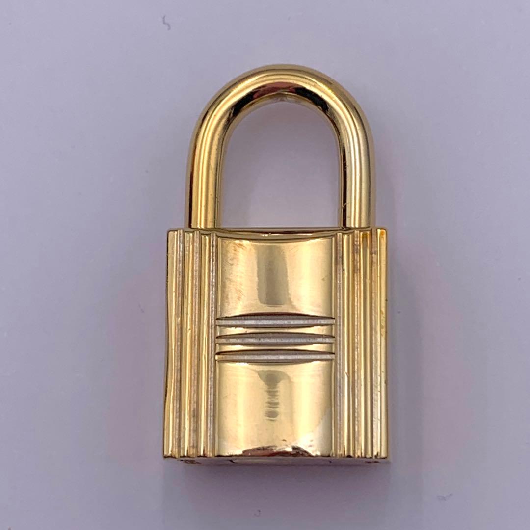 HERMES エルメス カデナ 104番 ゴールド 24Kメッキ 鍵付き 南京錠