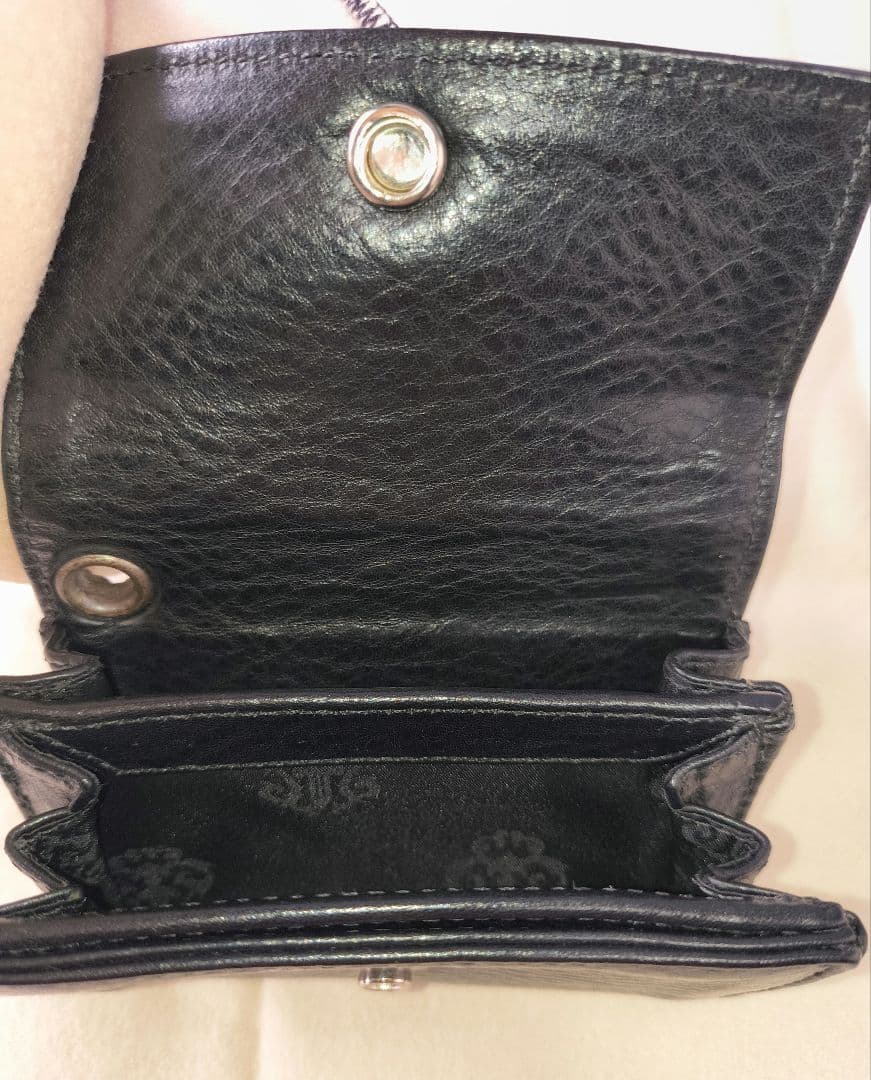 美品 Chrome Hearts クロムハーツ CHプラスボタン タイニー 財布