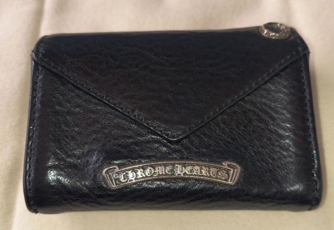 美品 Chrome Hearts クロムハーツ CHプラスボタン タイニー 財布