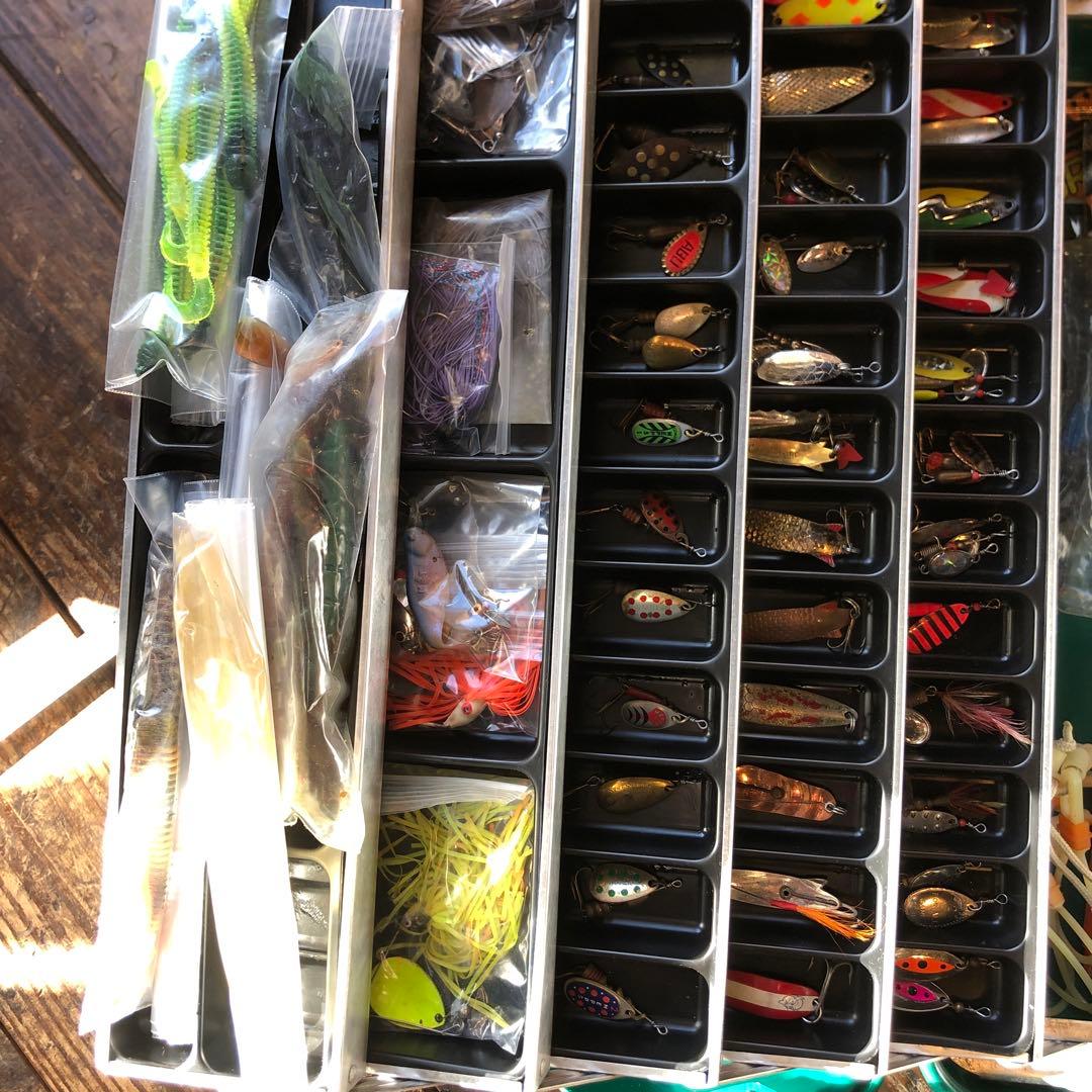 オールドヘドンバルサ50フロッグ スピナースプーン、アムコタックルボックス