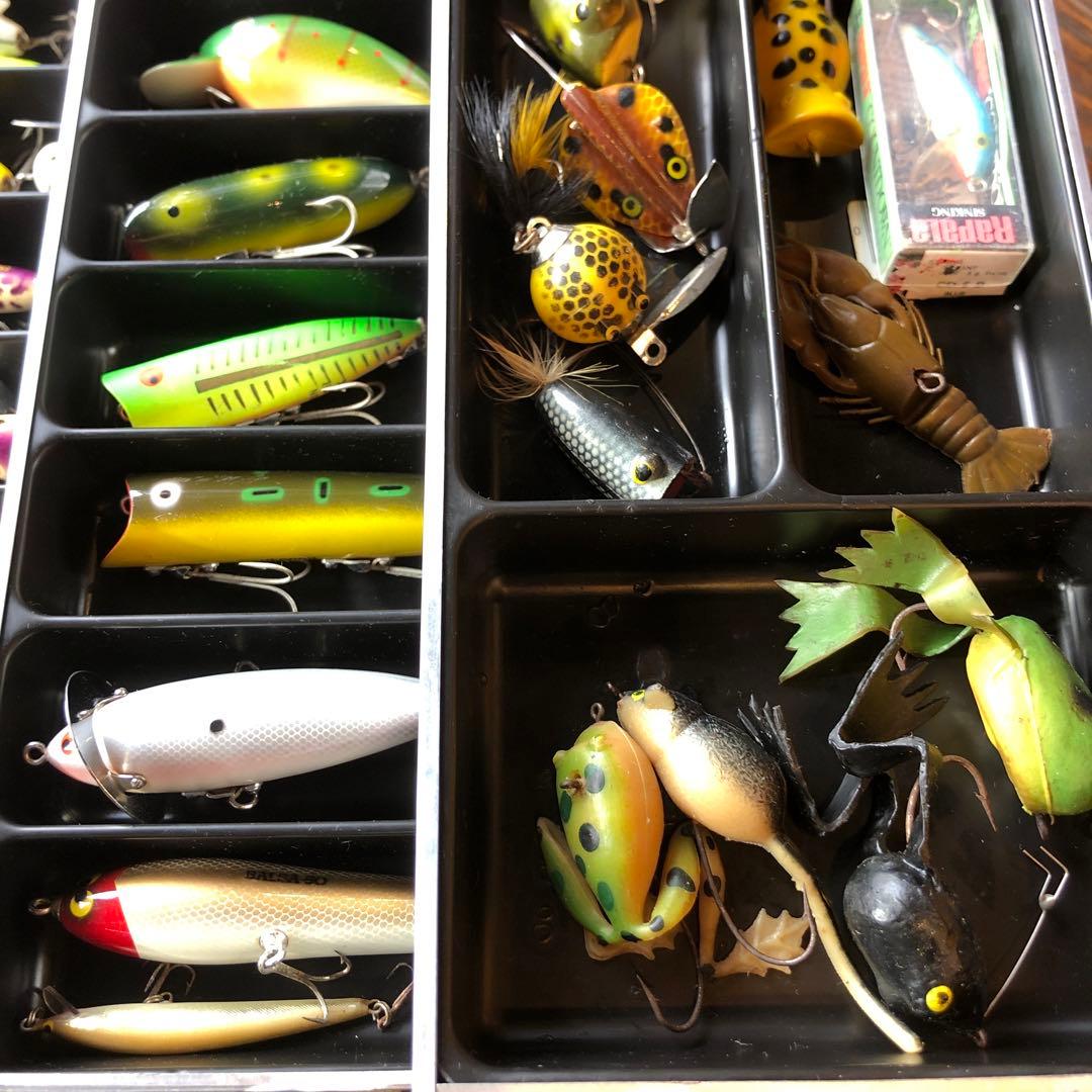 オールドヘドンバルサ50フロッグ スピナースプーン、アムコタックルボックス