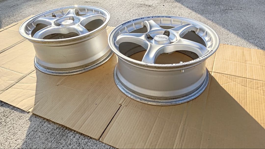 ホイール17インチ　ADVAN RC　7j 45 pcd114.3 4穴　2本