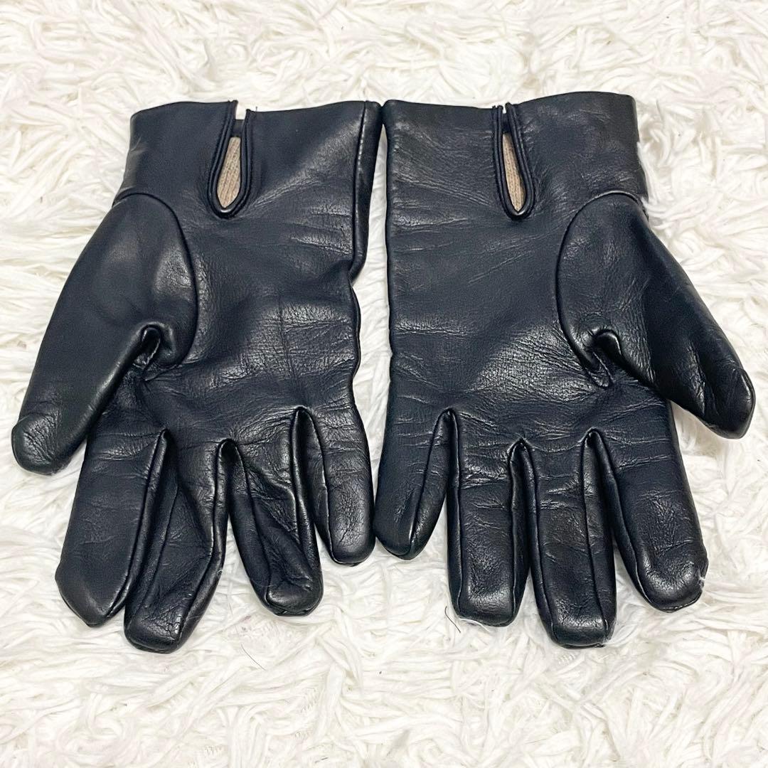 【mélodie 】DENTS デンツ レザーグローブ 革手袋 カシミヤ