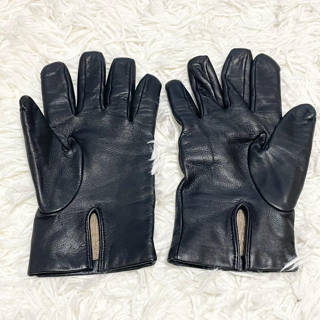 【mélodie 】DENTS デンツ レザーグローブ 革手袋 カシミヤ