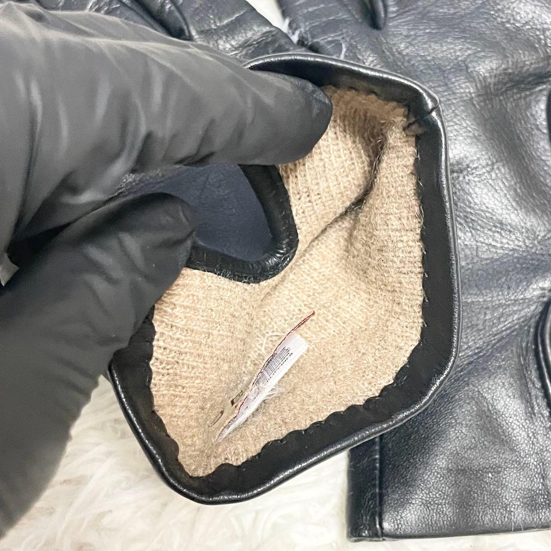 【mélodie 】DENTS デンツ レザーグローブ 革手袋 カシミヤ