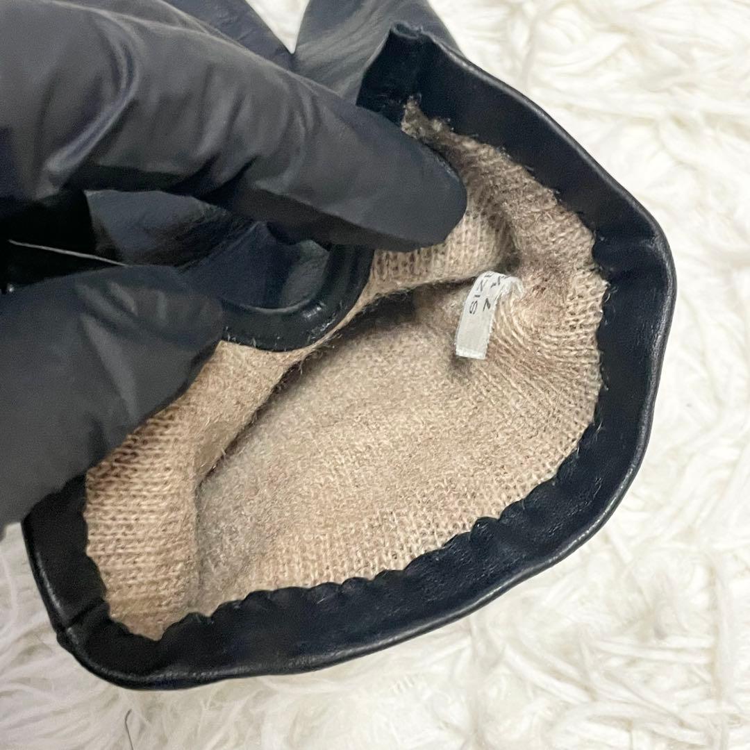 【mélodie 】DENTS デンツ レザーグローブ 革手袋 カシミヤ