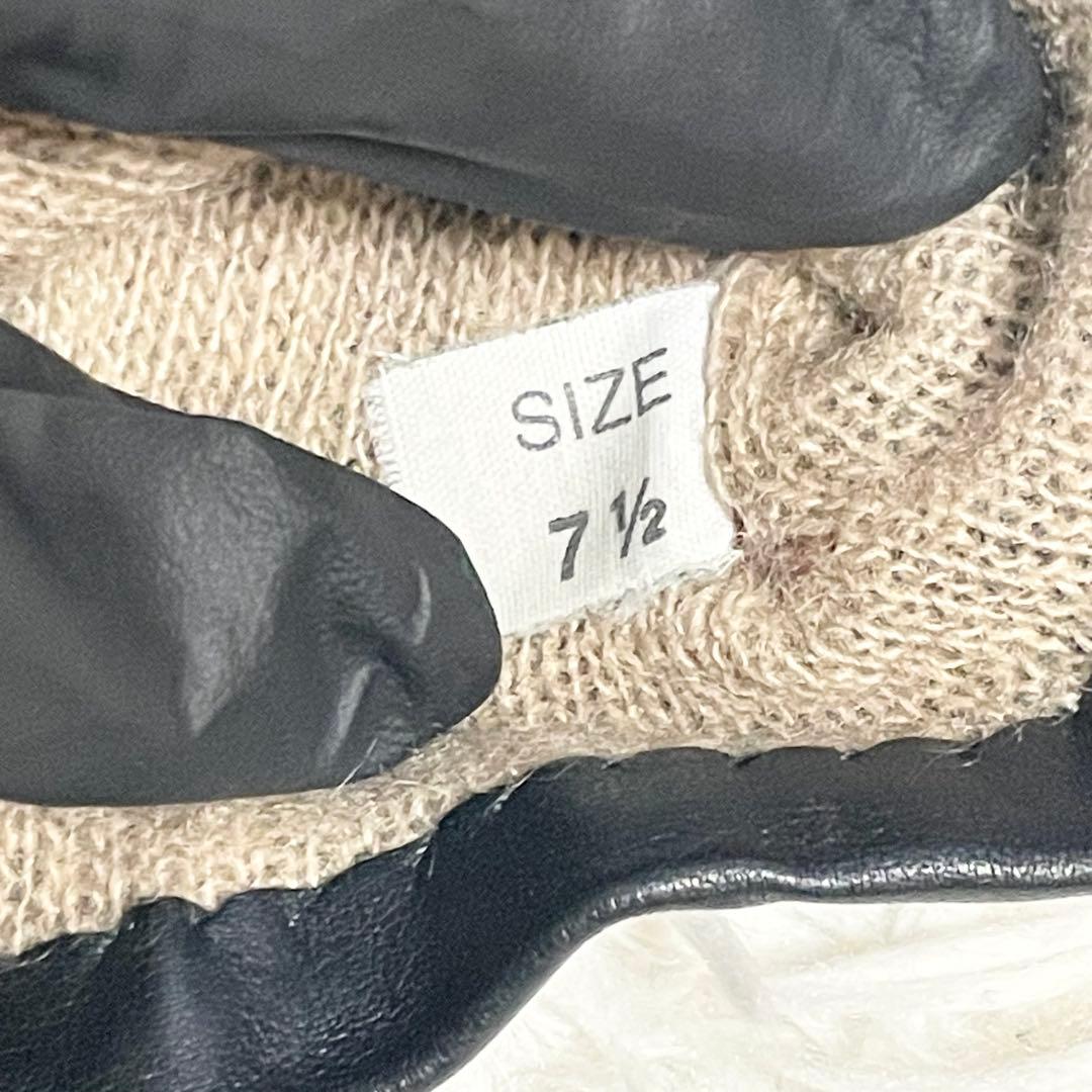 【mélodie 】DENTS デンツ レザーグローブ 革手袋 カシミヤ