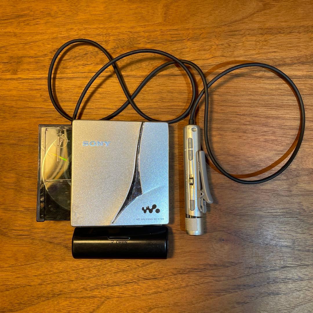 【作動確認済】SONY ソニー MD ウォークマン MD プレイヤー ガム電池付