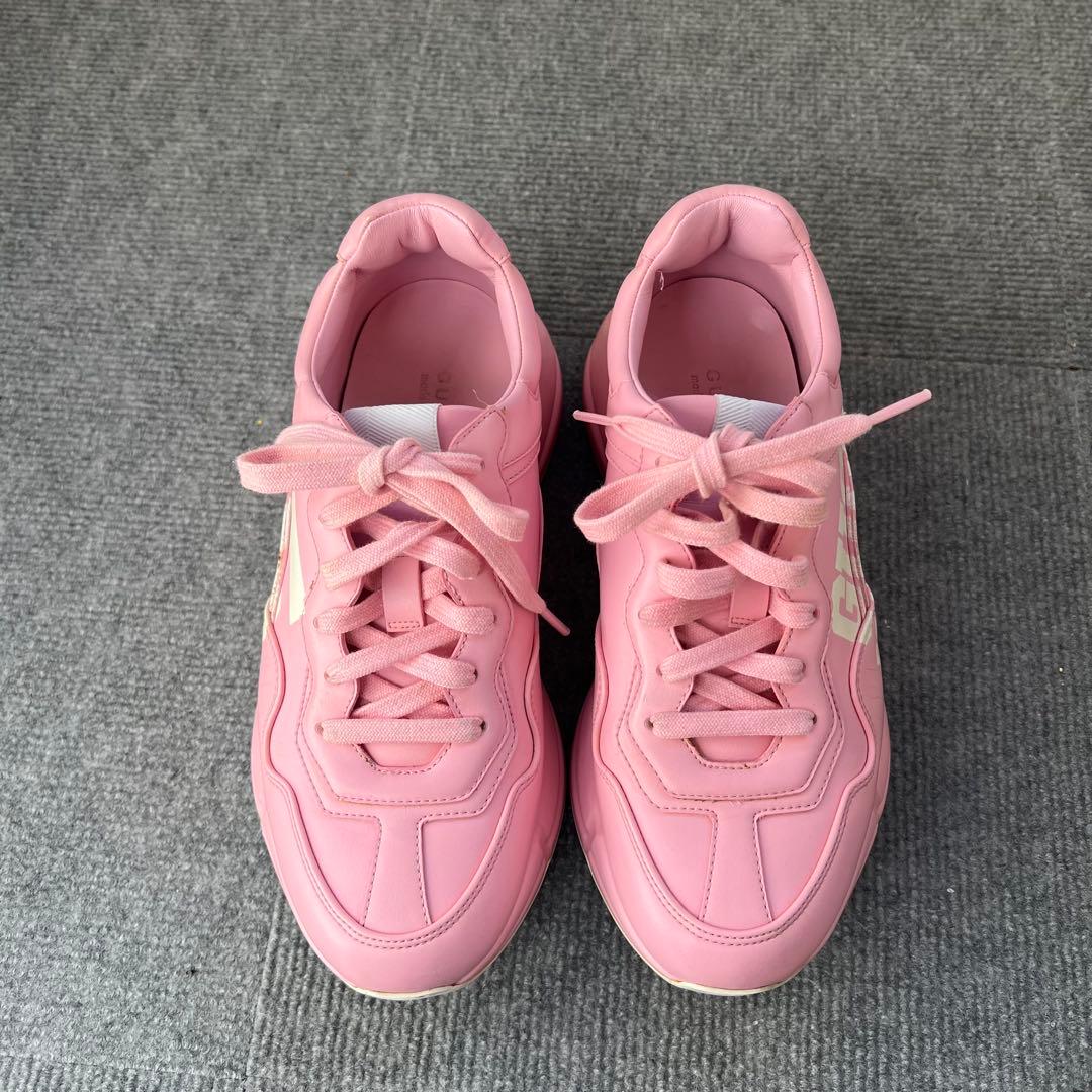 PHS　GUCCI レザースニーカー RHYTON ライトン