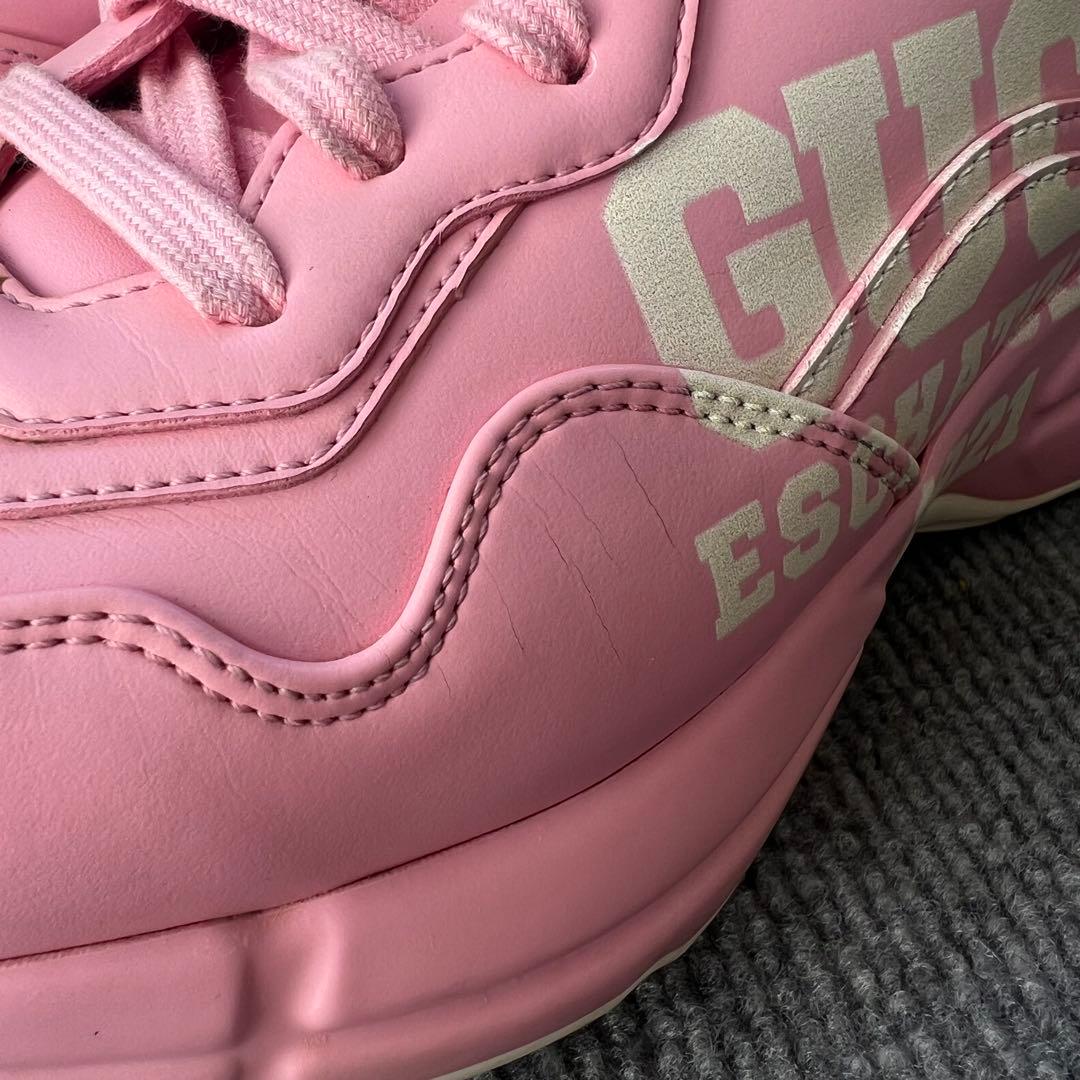 PHS　GUCCI レザースニーカー RHYTON ライトン