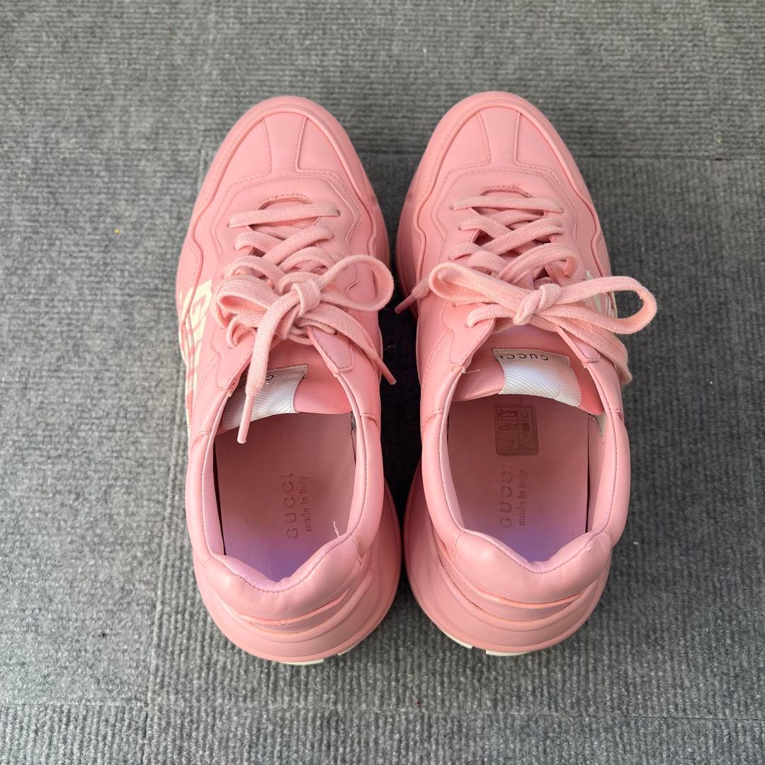 PHS　GUCCI レザースニーカー RHYTON ライトン