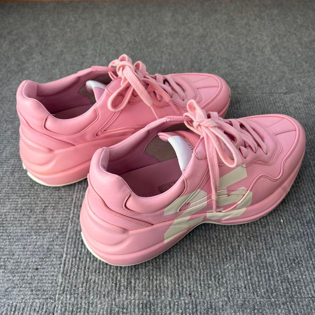 PHS　GUCCI レザースニーカー RHYTON ライトン