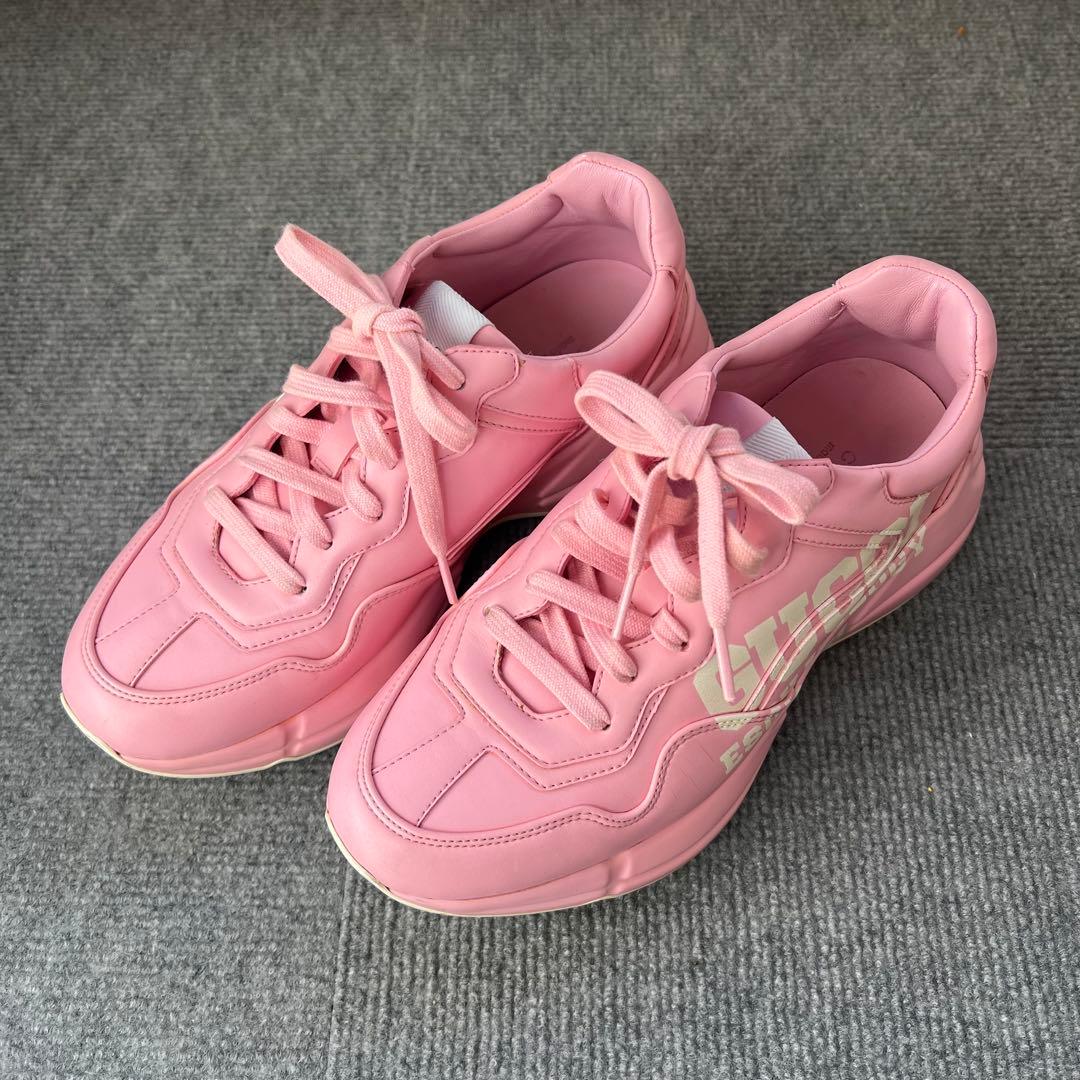 PHS　GUCCI レザースニーカー RHYTON ライトン