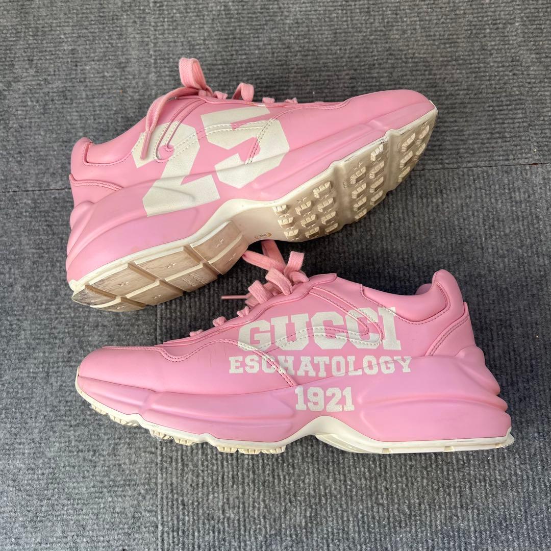 PHS　GUCCI レザースニーカー RHYTON ライトン