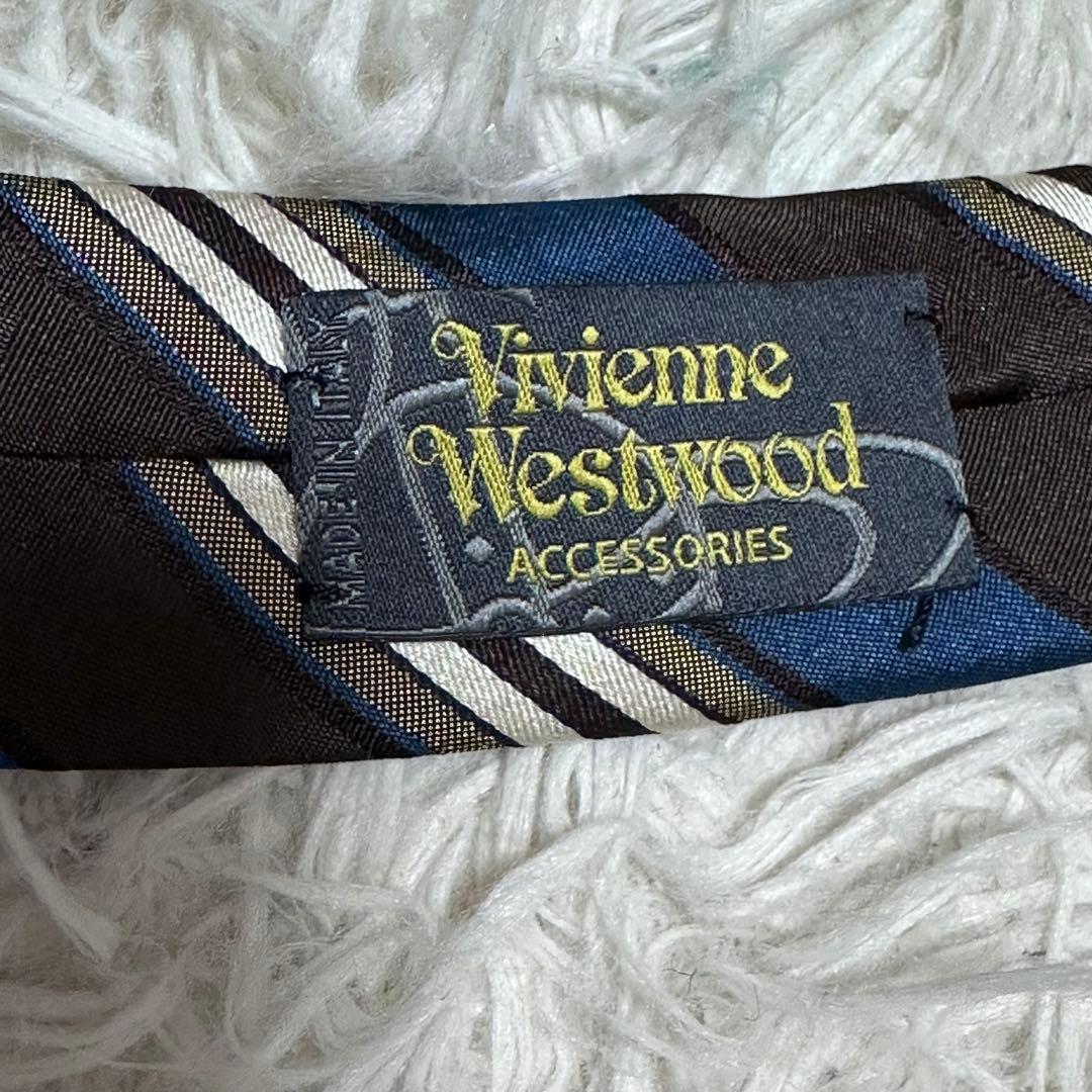 新品未使用タグ付　ヴィヴィアンウエストウッド　ネクタイ ストライプ　ビッグオーブ