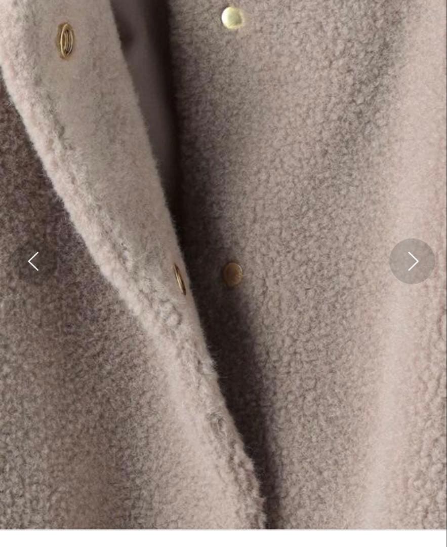 未使用　美品　ユナイテッドアローズ　ボア マントコート　【タグ付き】