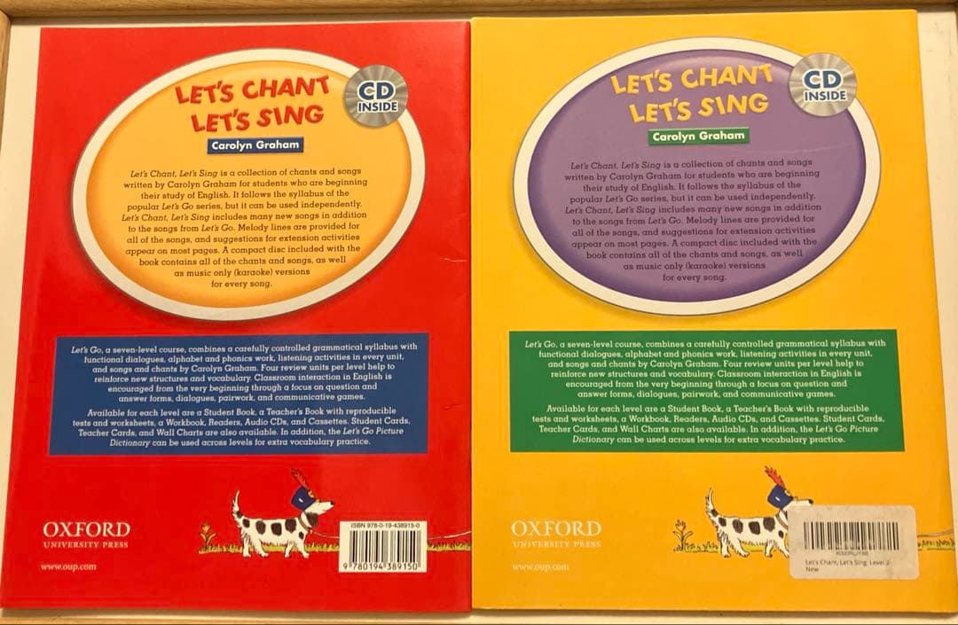 Let's Chant, Let's Sing 1, 2, 3, 4, 5セット