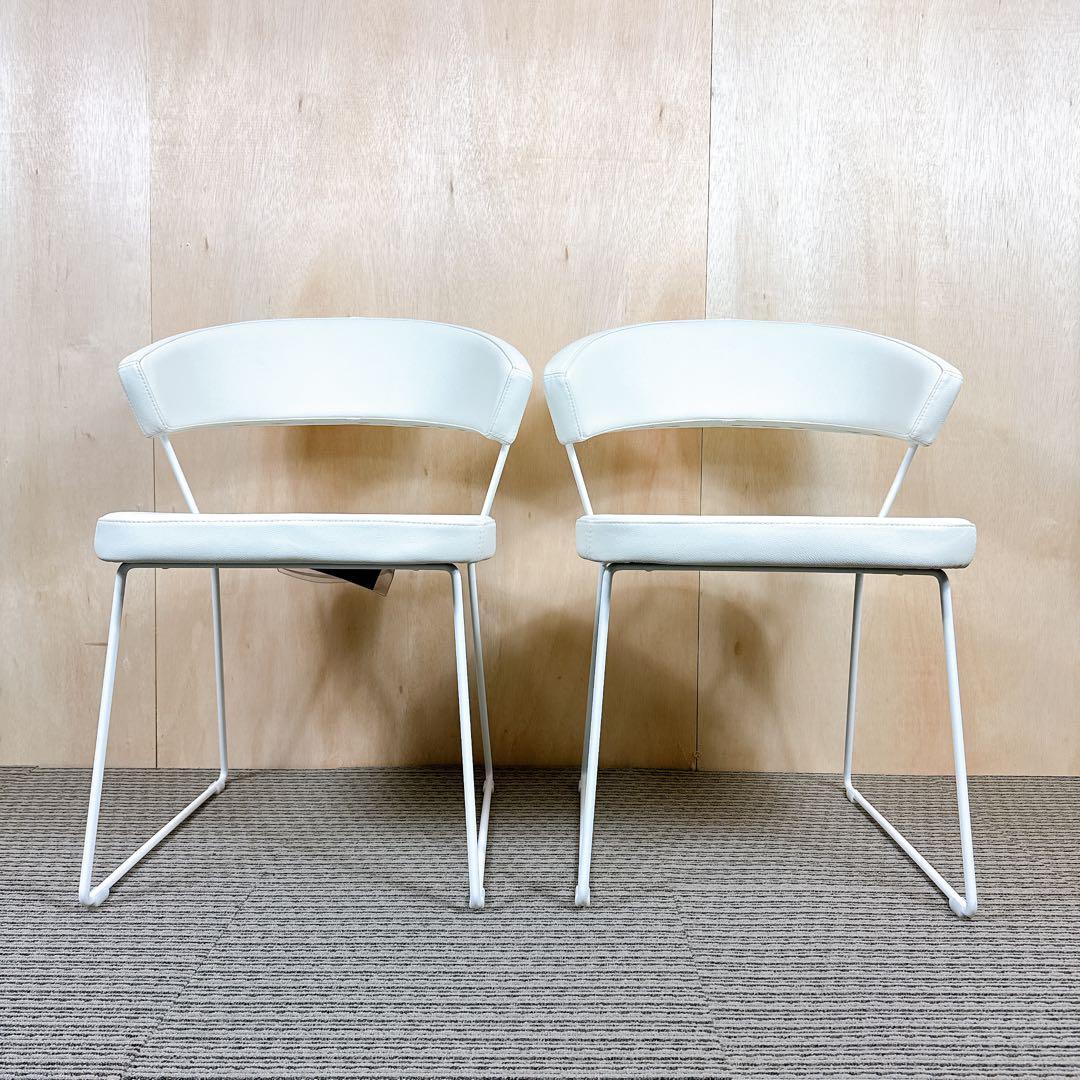 【展示品】 カリガリス コヌビア New York 本革 ダイニングチェア 6脚