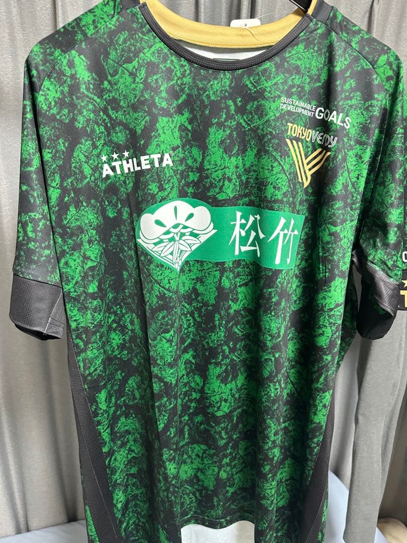 【新品未使用】 2025 東京ヴェルディ 選手着用モデルプラクティスシャツ　O