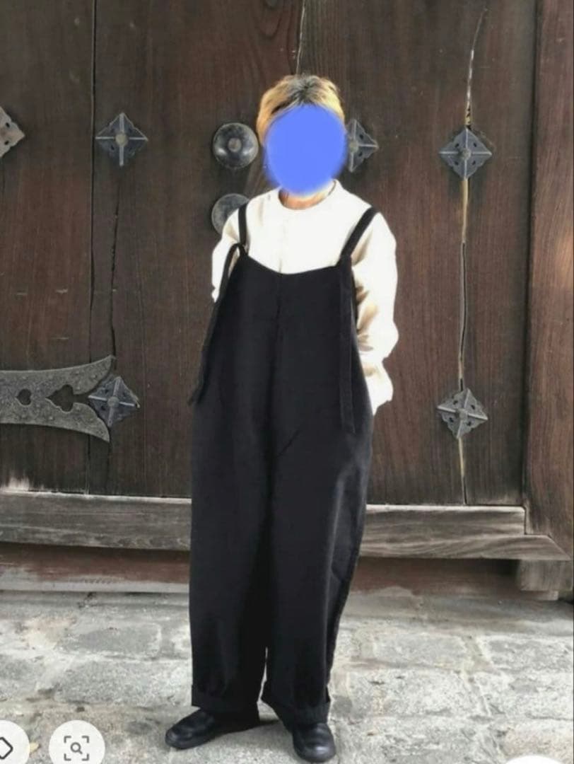 ブロカント　サロペット　ブラック