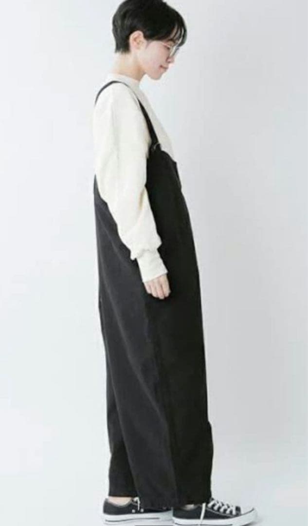 ブロカント　サロペット　ブラック