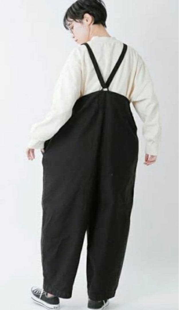 ブロカント　サロペット　ブラック