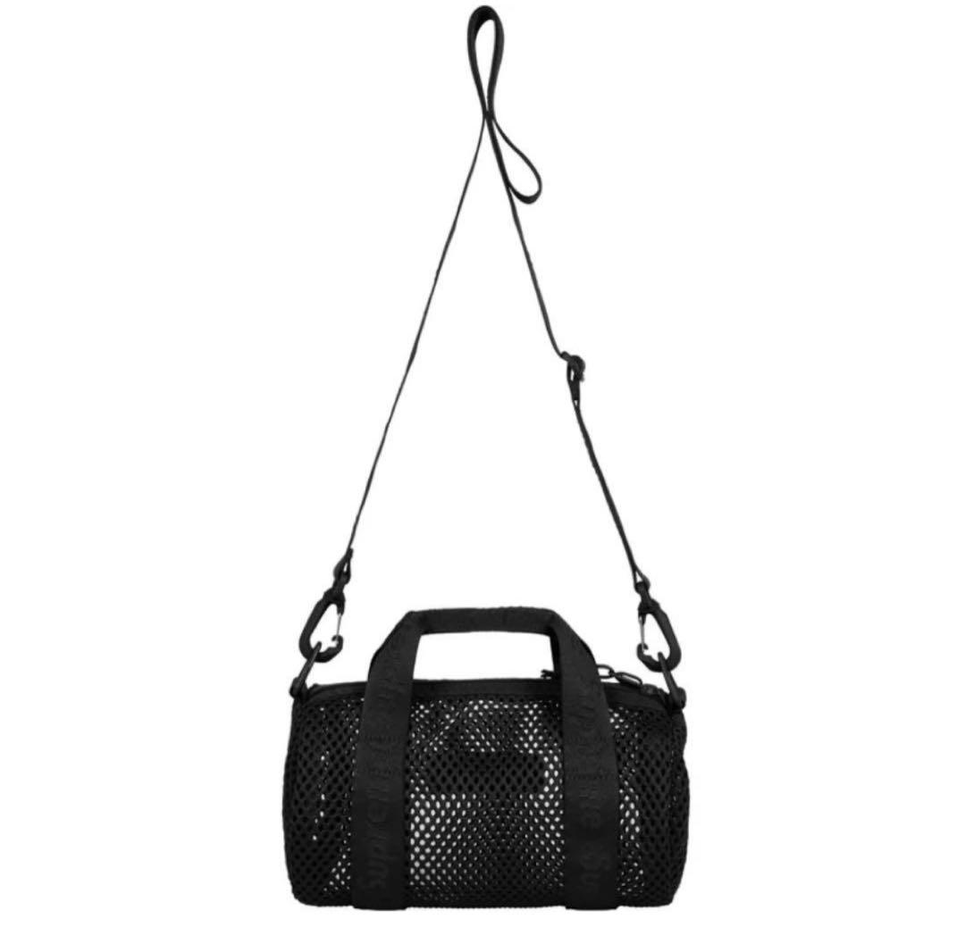 バッグ Supreme Mesh Mini Duffle Bag Black 25SS
