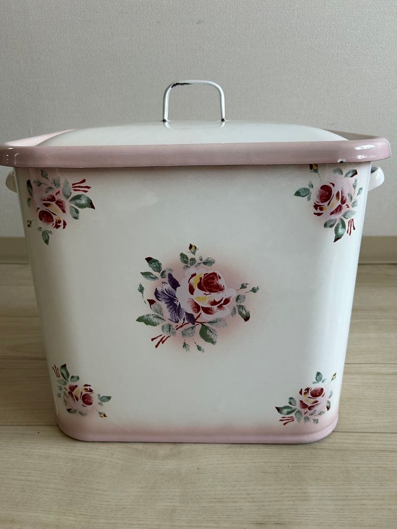 imane イマン プリンセスローズ ボックス缶（大）ホーロー