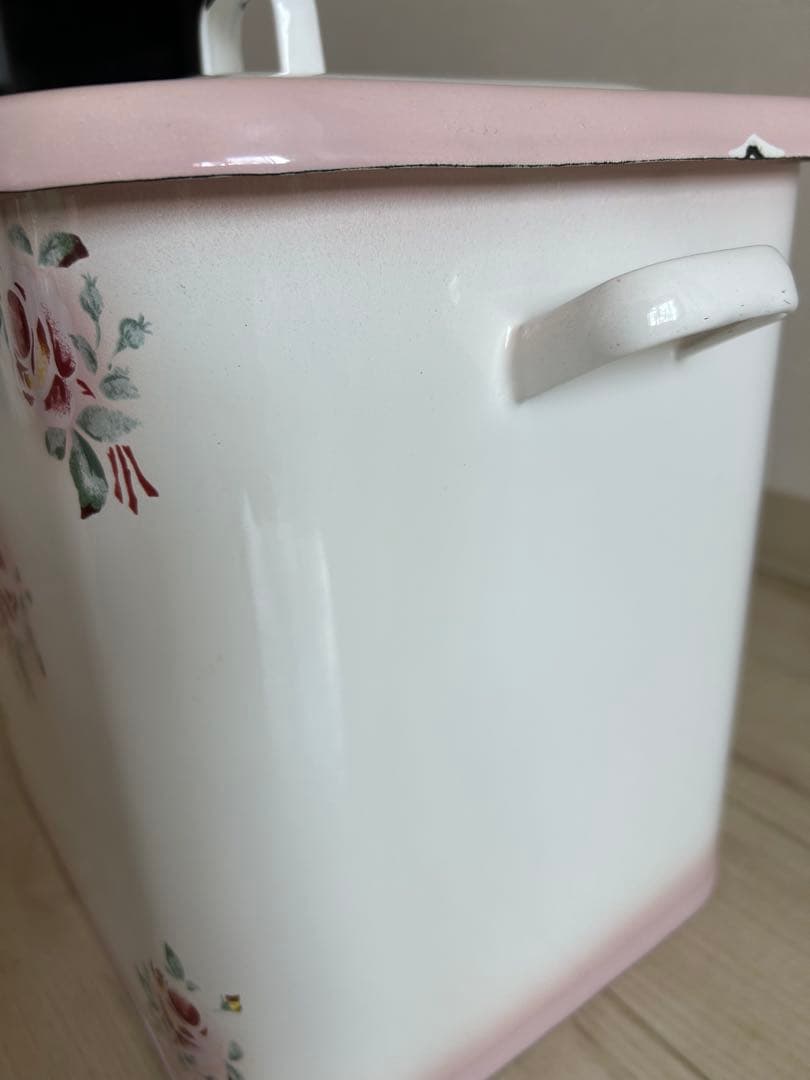 imane イマン プリンセスローズ ボックス缶（大）ホーロー