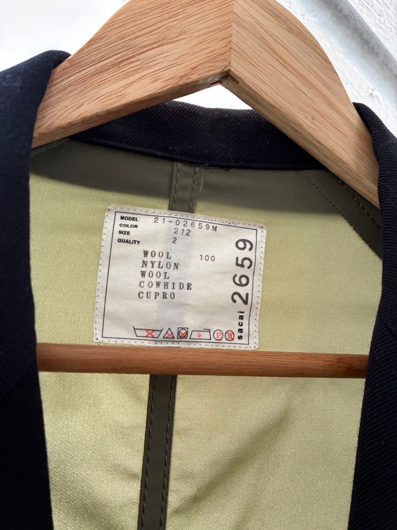 【sacai】 再構築チェスターコート　MA-1