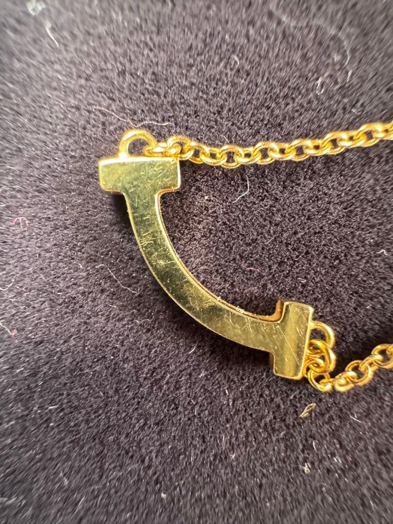 ティファニースマイル ミニ ゴールド ネックレス