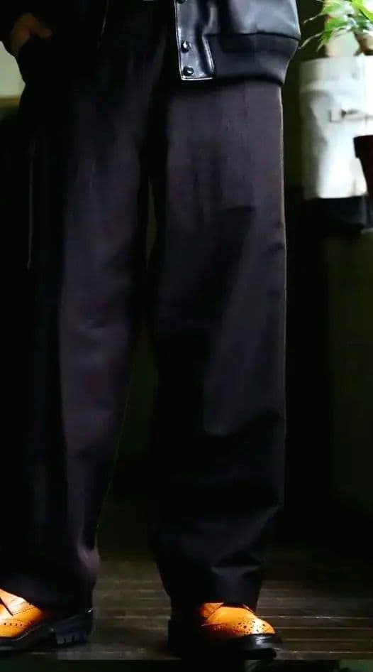 blurhms ブラームス ウールナッピングサイドシームレス4Pパンツsize2