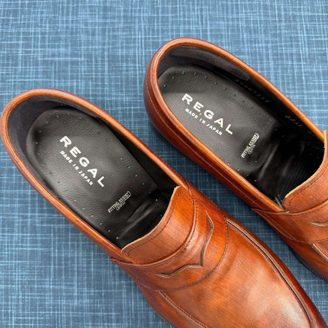 新品 リーガル 22AL ローファー 25.5 ブラウン